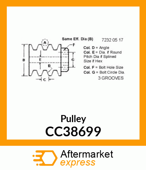 Pulley CC38699