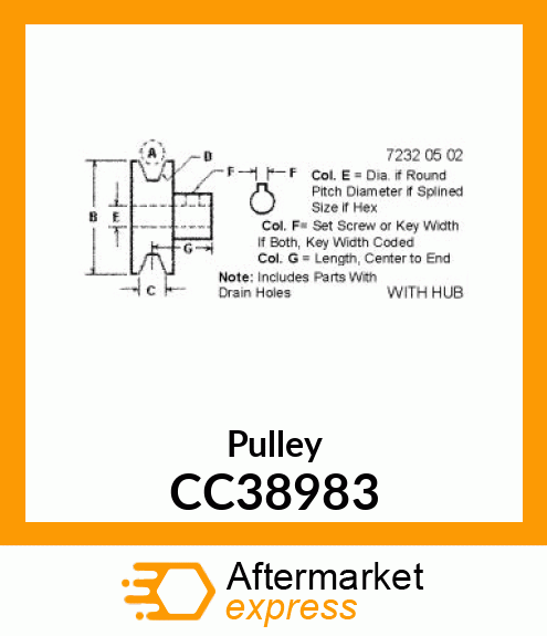 Pulley CC38983