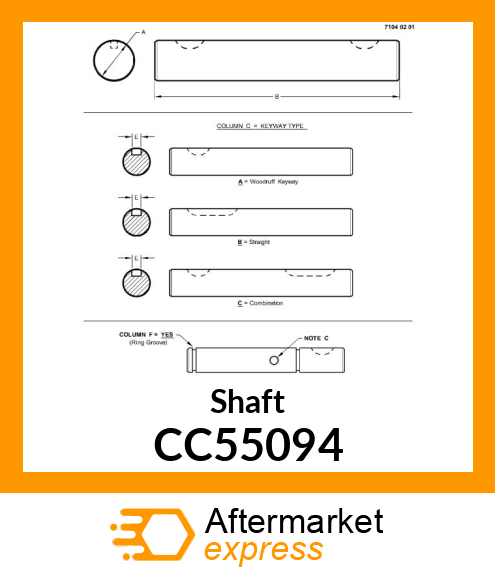 Shaft CC55094