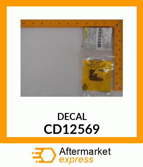 DECAL,OIL FILTER ELEMENT ,FRENCH CD12569