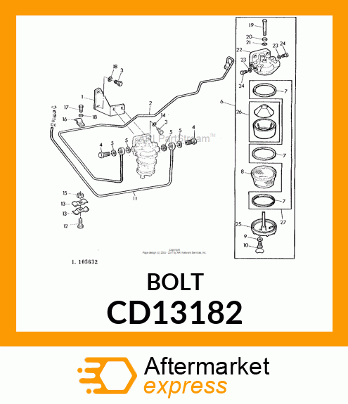 Hollow Screw CD13182