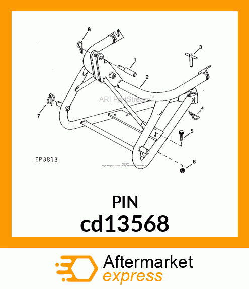 PIN, SPRING LOCKING cd13568