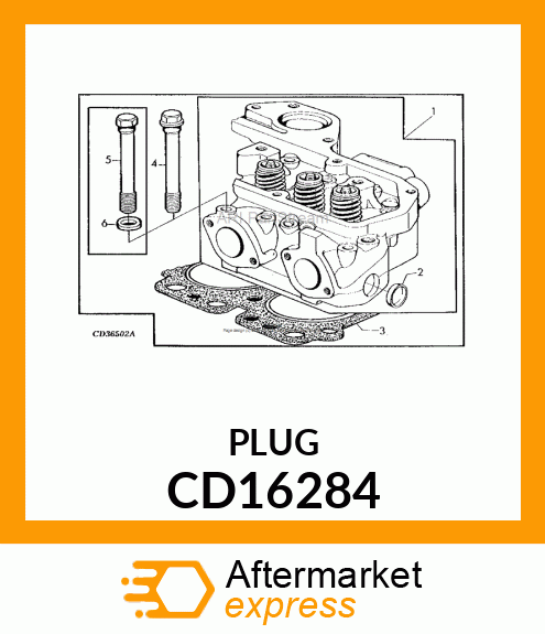 PLUG, CAP, METAL CD16284