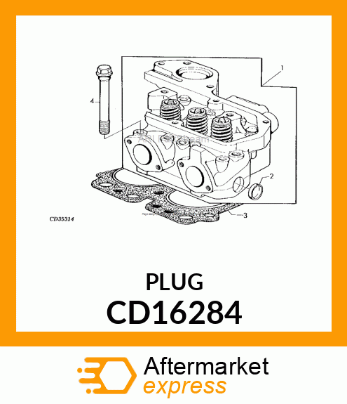 PLUG, CAP, METAL CD16284