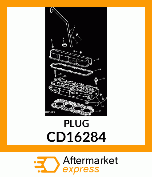 PLUG, CAP, METAL CD16284