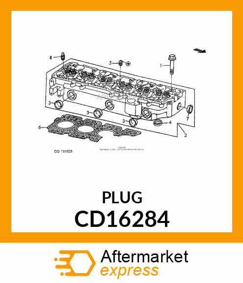 PLUG, CAP, METAL CD16284