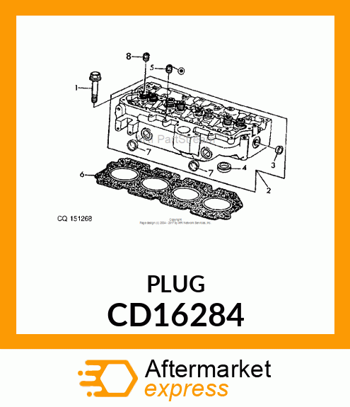 PLUG, CAP, METAL CD16284