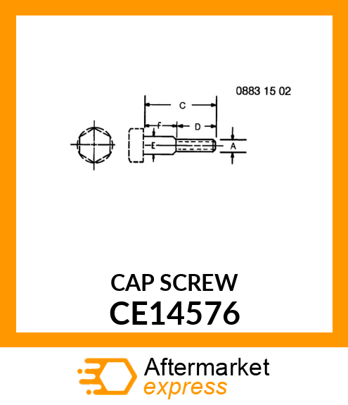 CAP SCREW CE14576