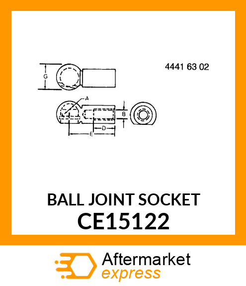 BALL JOINT SOCKET CE15122