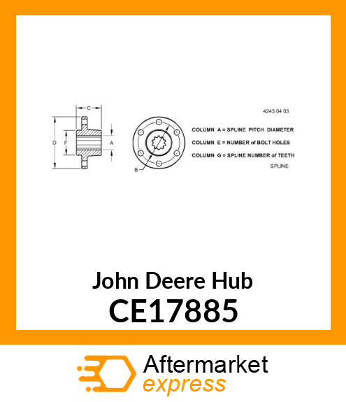 Hub CE17885