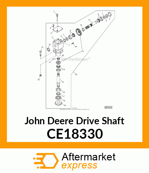 DRIVE SHAFT, SHAFT, OUTPUT CE18330