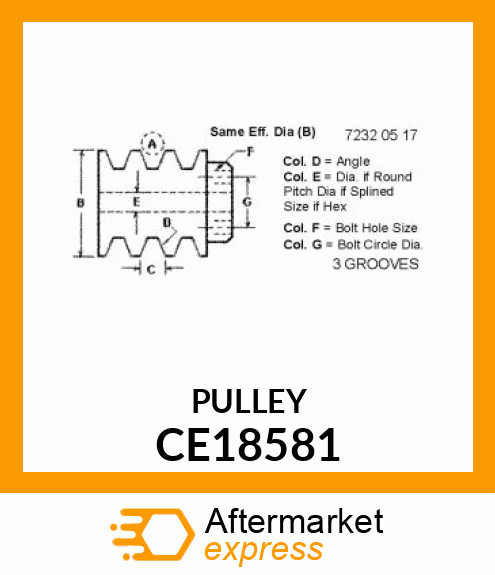 Pulley CE18581
