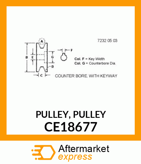 PULLEY, PULLEY CE18677