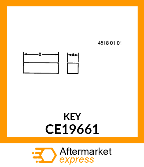 Shaft Key CE19661