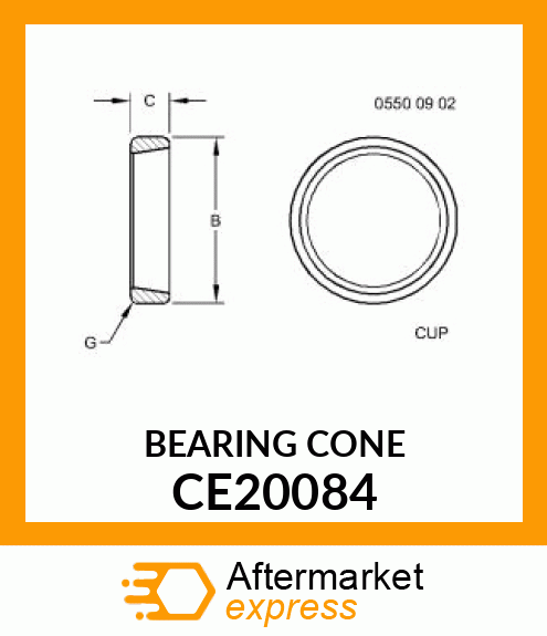 BEARING CONE CE20084