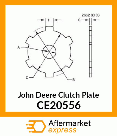 CLUTCH PLATE, CLUTCH PLATE, ESPACIA CE20556