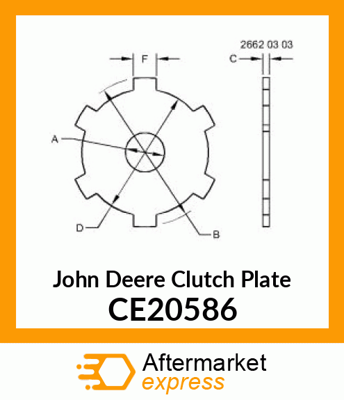 CLUTCH PLATE, CLUTCH PLATE CE20586