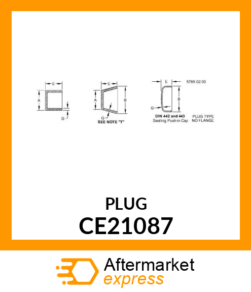 PLUG, COVER, RUBBER COVERED CE21087