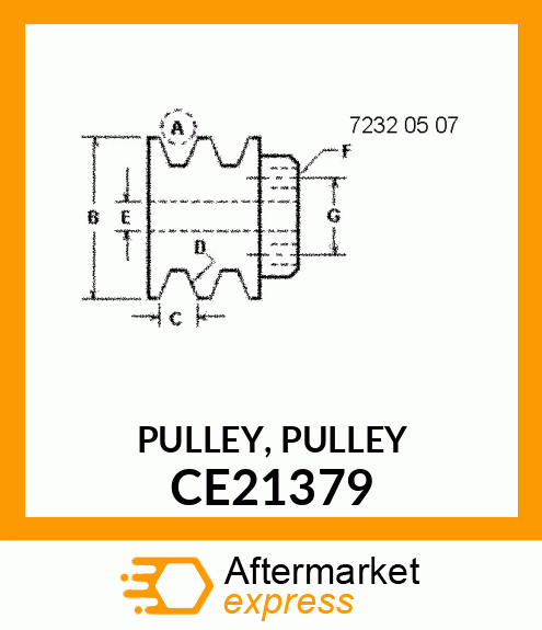 PULLEY, PULLEY CE21379