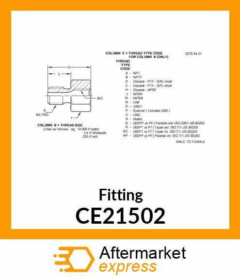 Fitting CE21502