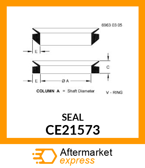 V-Ring Seal CE21573