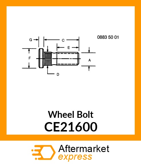 Wheel Bolt CE21600