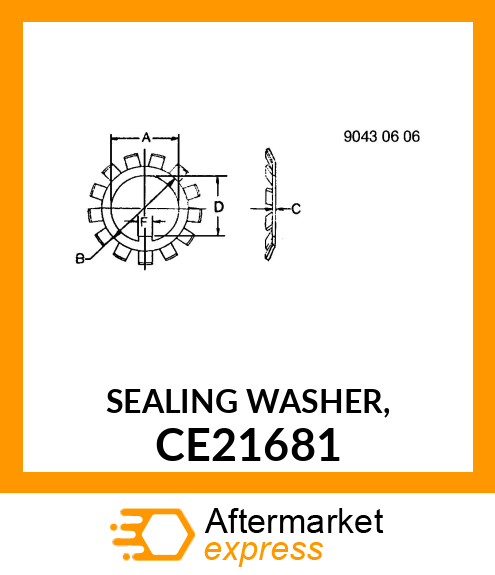SEALING WASHER, CE21681