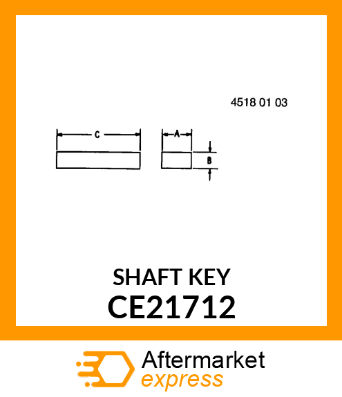 SHAFT KEY CE21712