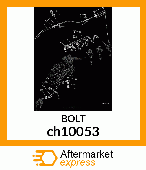 BOLT W/HEX HEAD ch10053