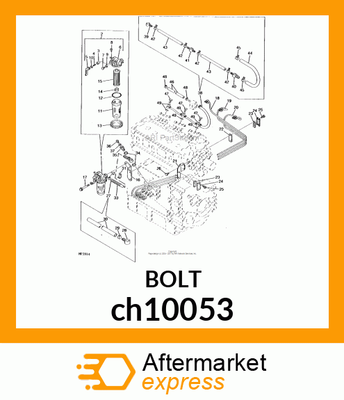 BOLT W/HEX HEAD ch10053