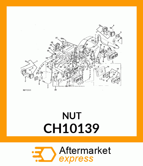 NUT W/WASHER 4 CH10139