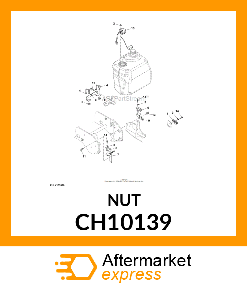 NUT W/WASHER 4 CH10139