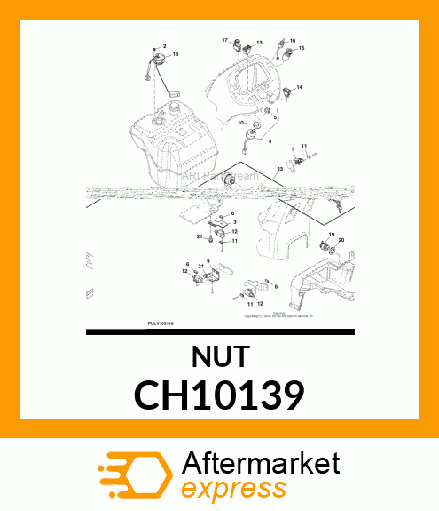 NUT W/WASHER 4 CH10139