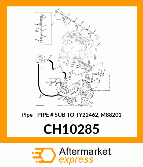 Pipe - PIPE # SUB TO TY22462, M88201 CH10285