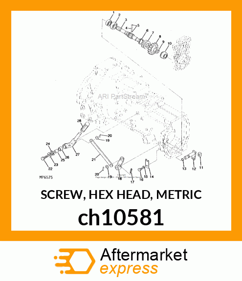 SCREW, HEX HEAD, METRIC ch10581