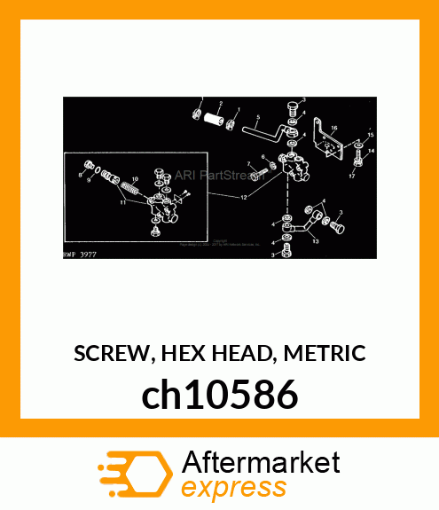 SCREW, HEX HEAD, METRIC ch10586