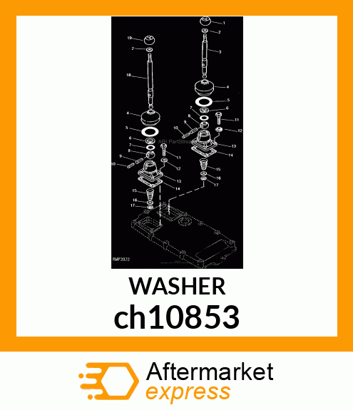 WASHER, 13X19X2 ch10853