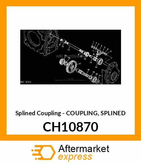 Splined Coupling CH10870