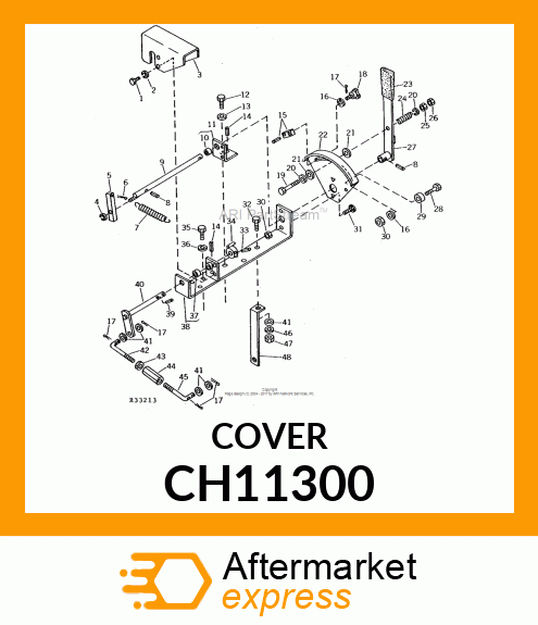 Cover - GUIDE, LEVER CH11300