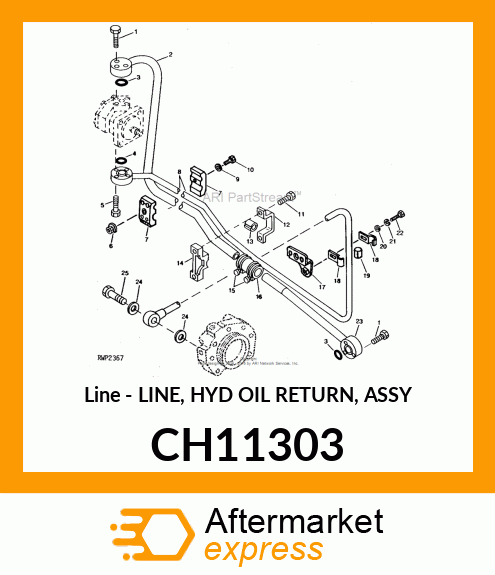 Line - LINE, HYD OIL RETURN, ASSY CH11303