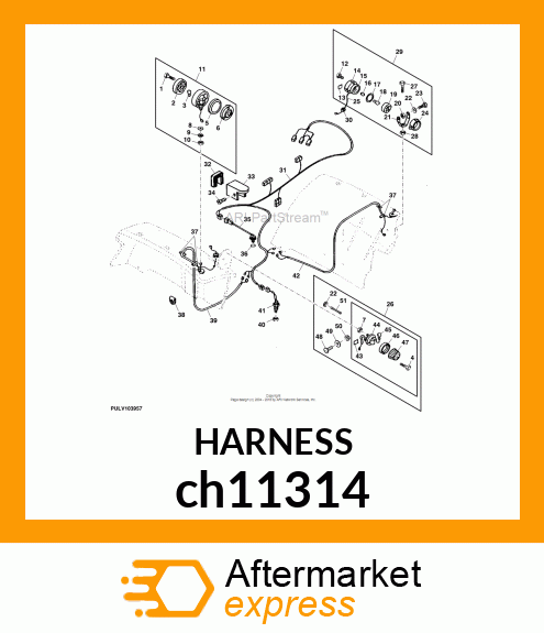 WIRING HARNESS, WIRING HARNESS (D) ch11314