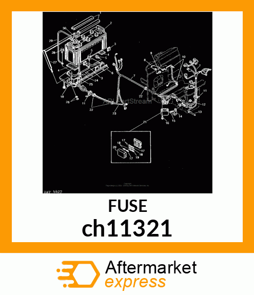 FUSE, 10 AMP ch11321