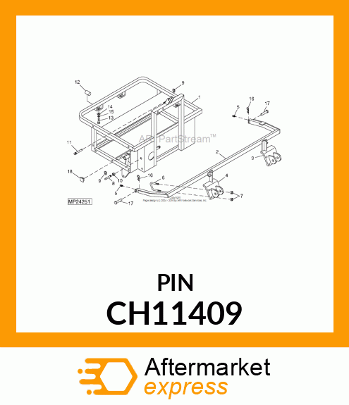 PIN FASTENER, PIN CH11409