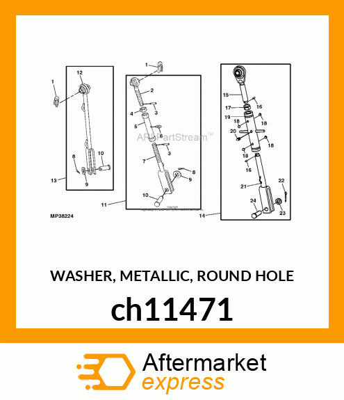 WASHER, METALLIC, ROUND HOLE ch11471