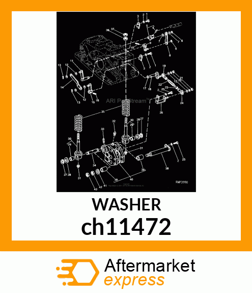 WASHER, METALLIC, ROUND HOLE ch11472