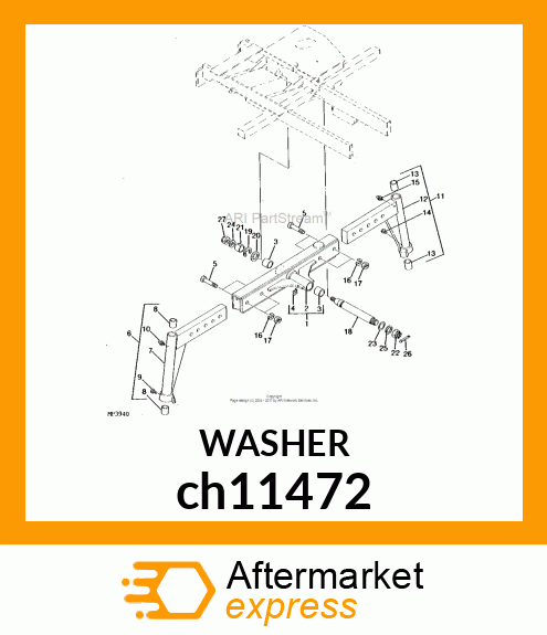 WASHER, METALLIC, ROUND HOLE ch11472