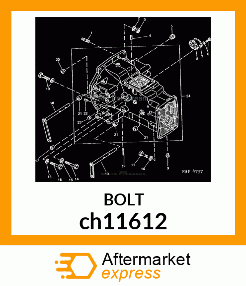 SCREW, HEX HEAD, METRIC ch11612