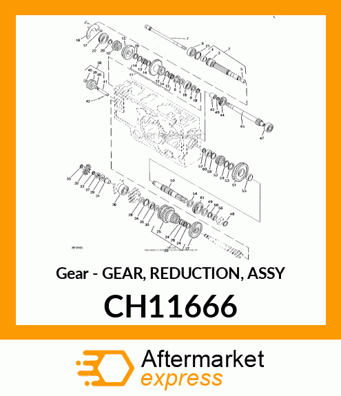 Gear - GEAR, REDUCTION, ASSY CH11666