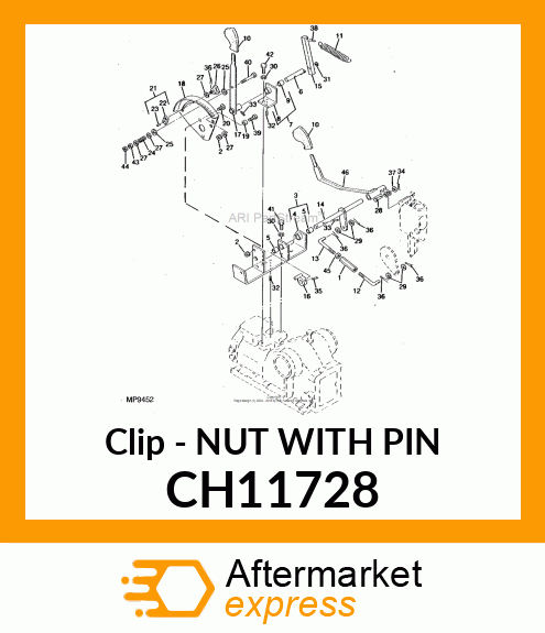 Clip - NUT WITH PIN CH11728