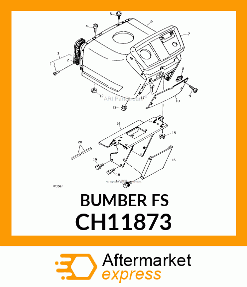 BUMPER, BUMPER, RUBBER CH11873